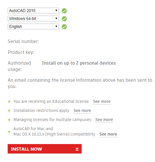 download autocad 2018 on mac for student