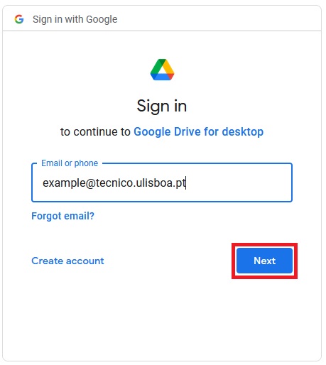 Install and set-up Google Drive client for Mac